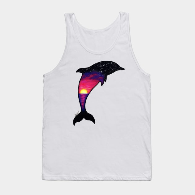 Dolphin Sunset Tank Top by SamuelJ